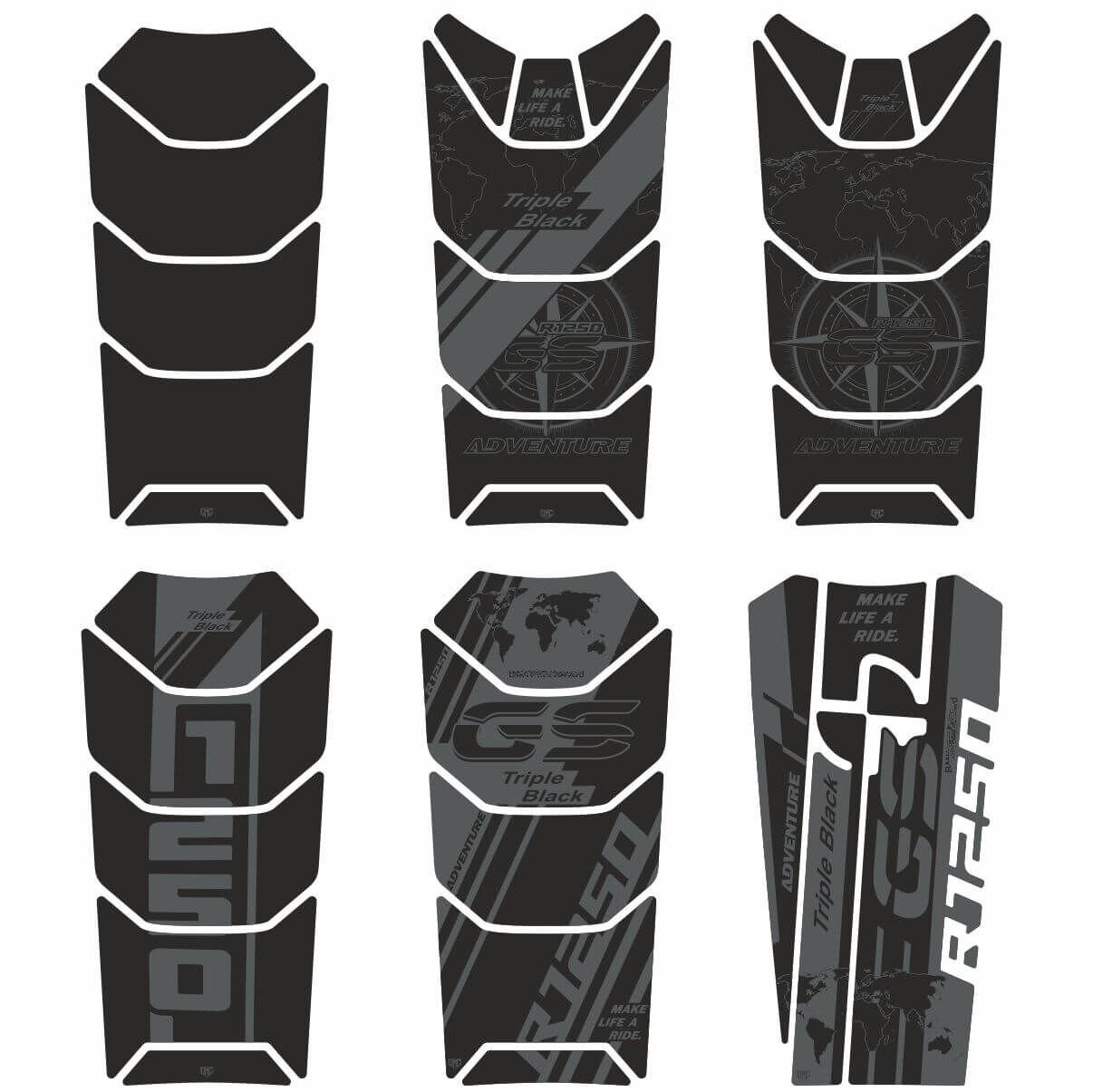 R1250GS ADV Triple Black Tankpad