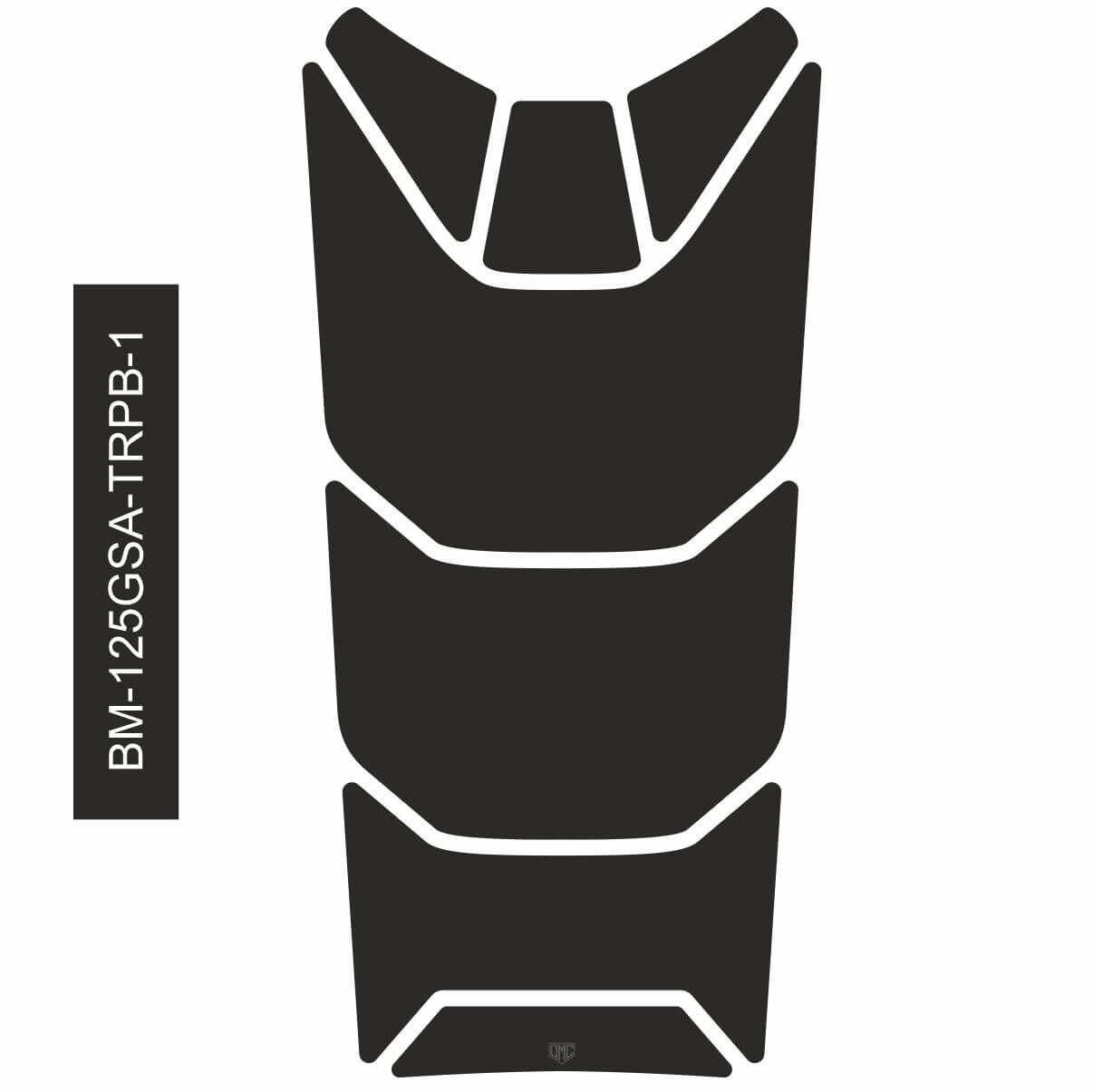 R1250GS ADV Triple Black Tankpad 1