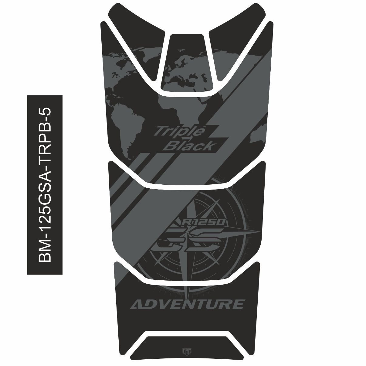 R1250GS ADV Triple Black Tankpad 5