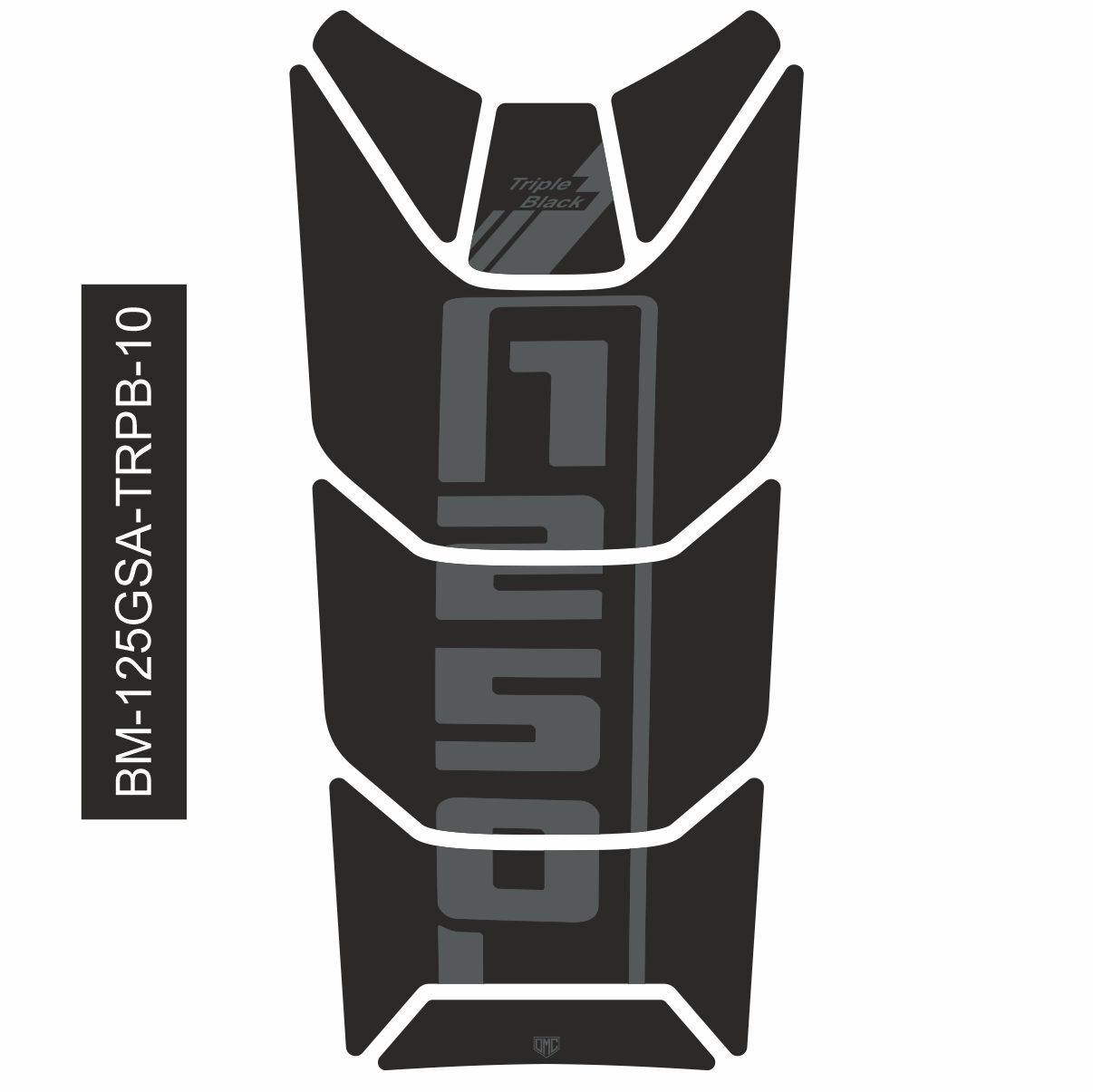 R1250GS ADV Triple Black Tankpad 10