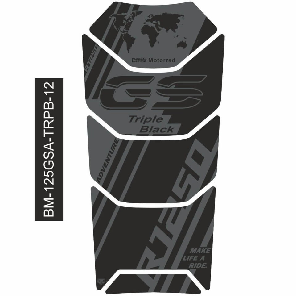 R1250GS ADV Triple Black Tankpad 12