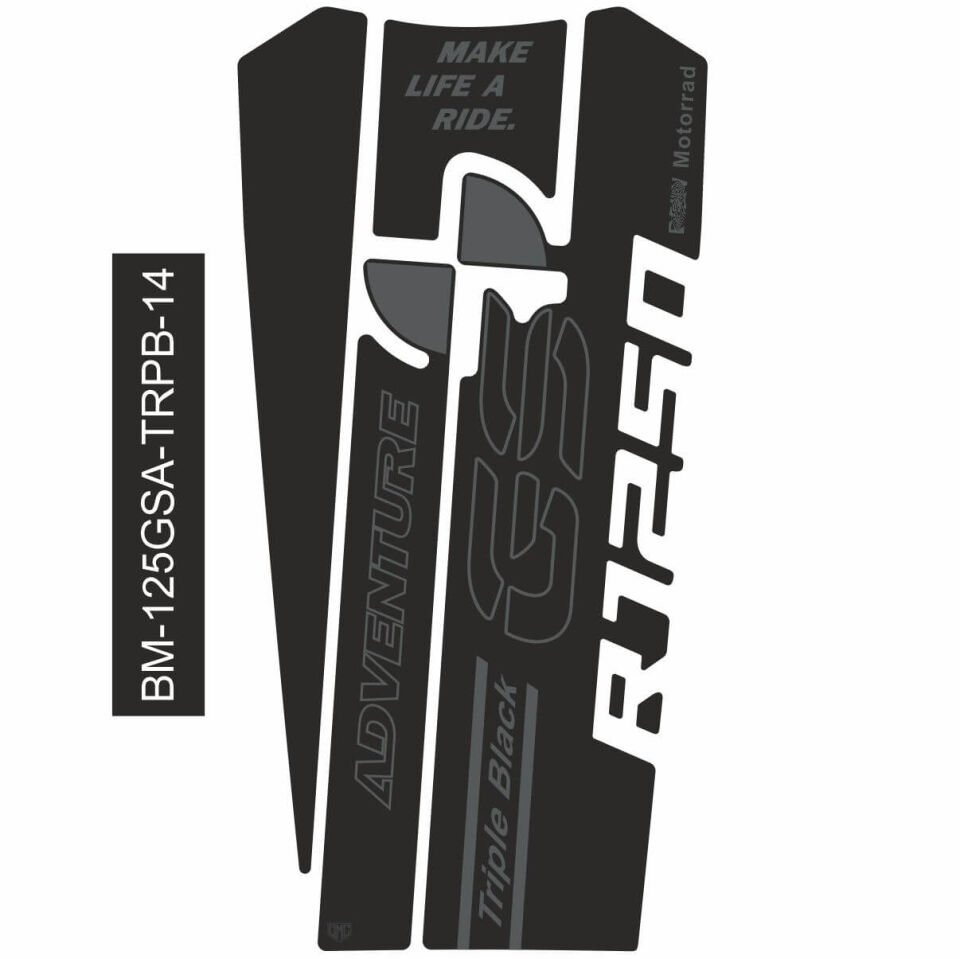 R1250GS ADV Triple Black Tankpad 14
