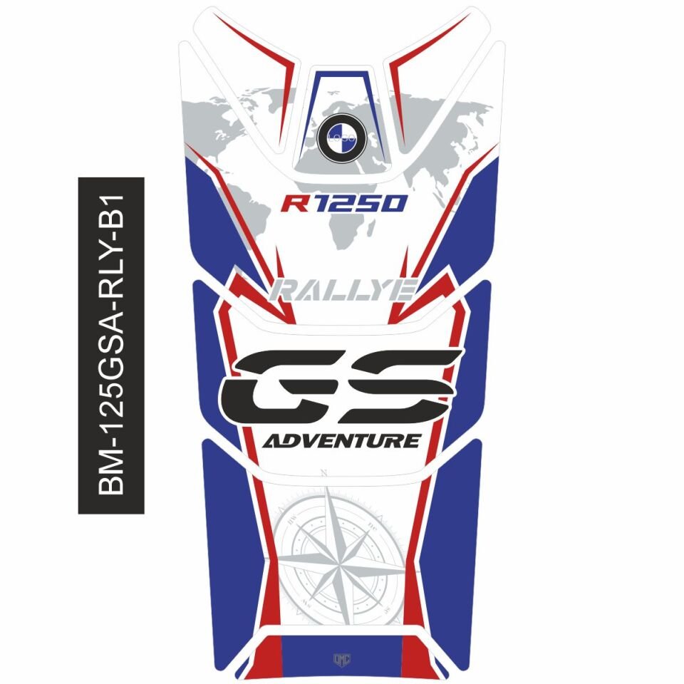 R1250GS ADV Rallye Tankpad (Beyaz) 1