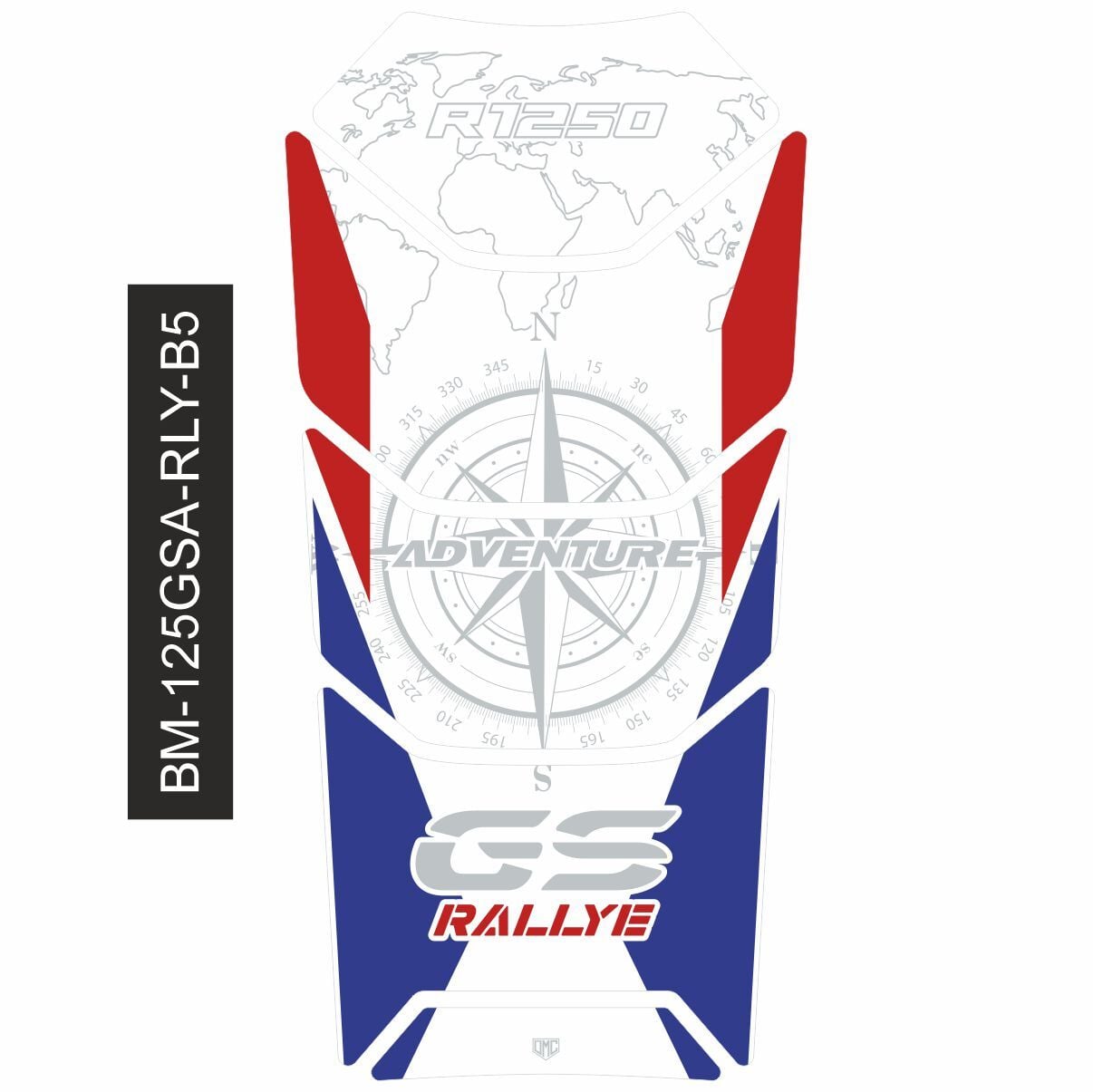 R1250GS ADV Rallye Tankpad (Beyaz) 5