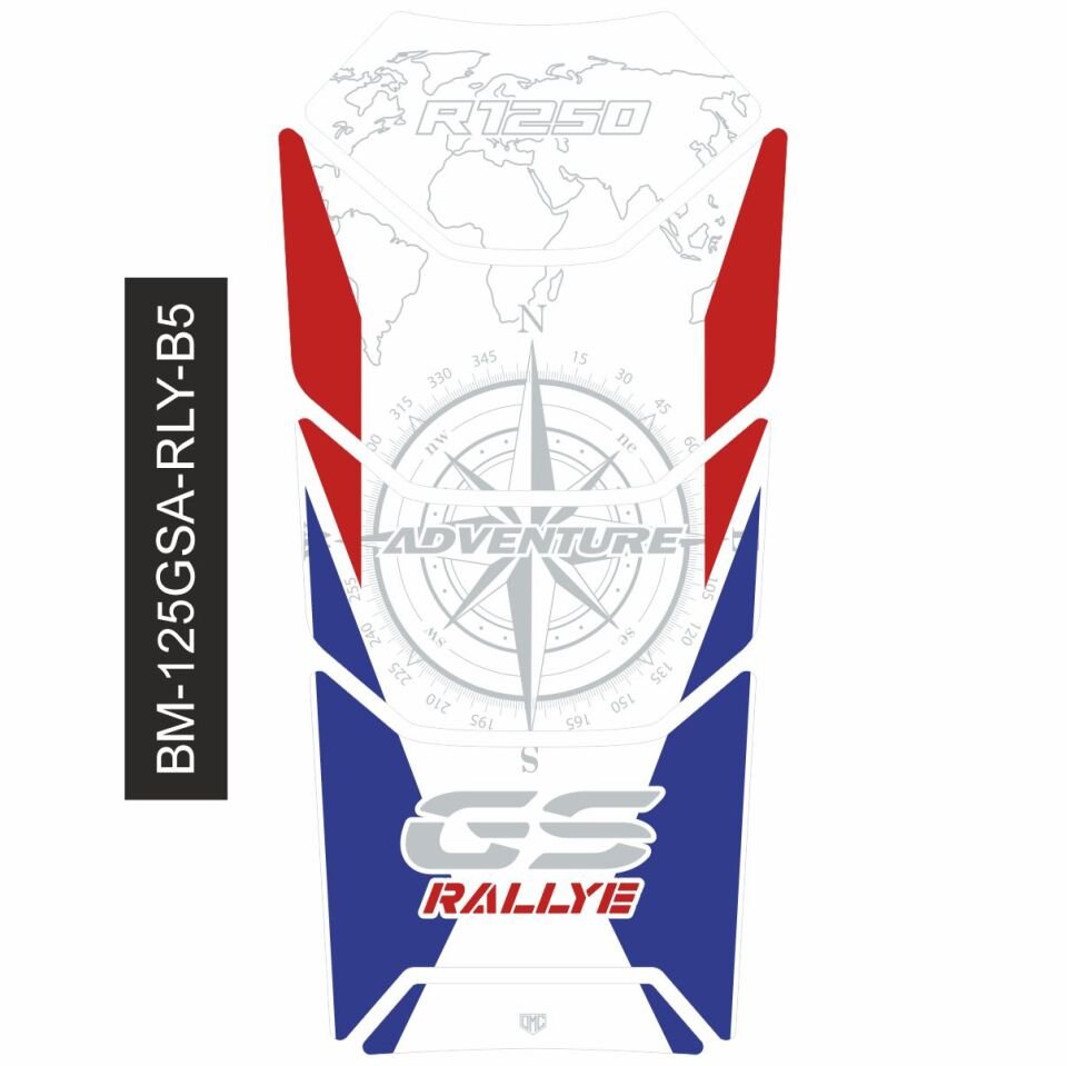 R1250GS ADV Rallye Tankpad (Beyaz) 5
