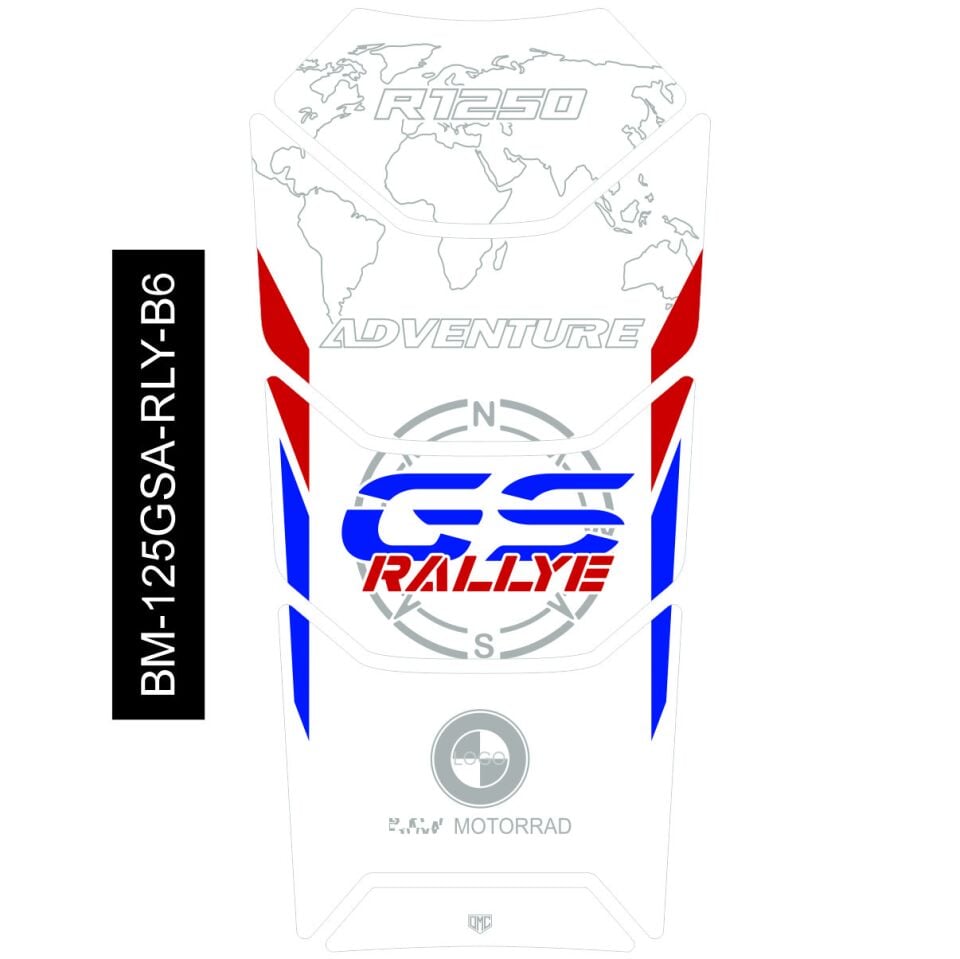 R1250GS ADV Rallye Tankpad (Beyaz) 6