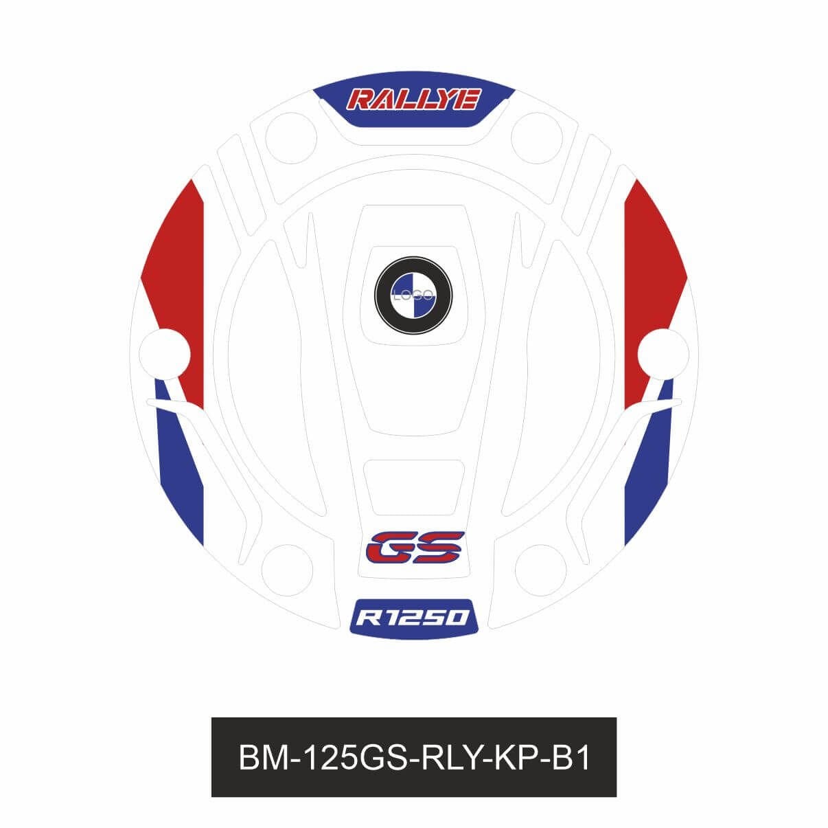 R1250GS ADV Rallye (Beyaz) Depo Kapağı 1