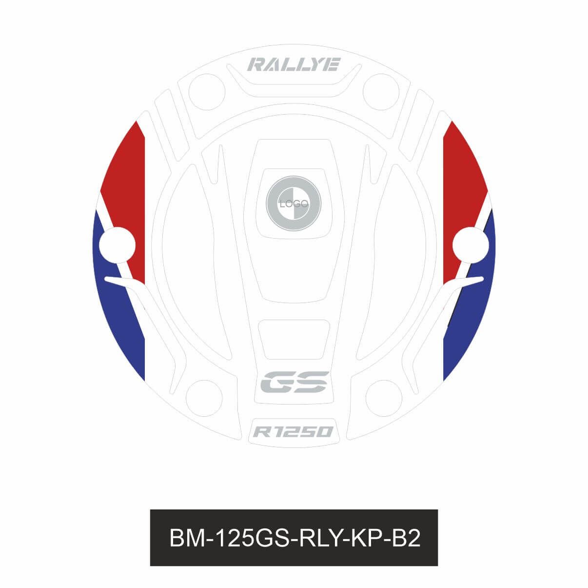 R1250GS ADV Rallye (Beyaz) Depo Kapağı 2