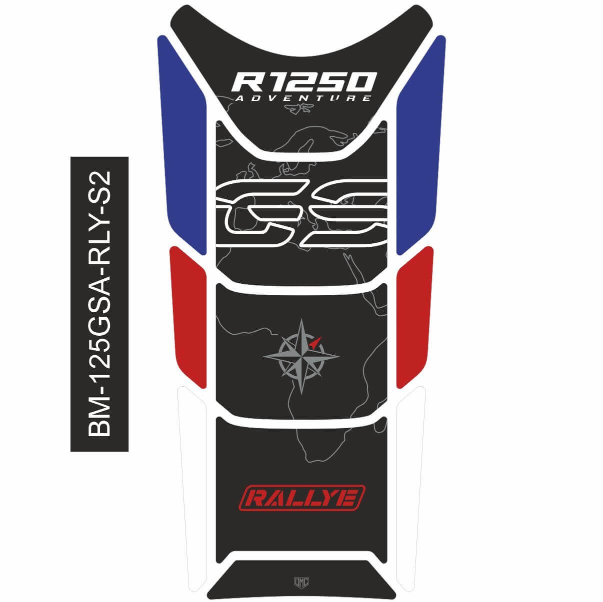 R1250GS ADV Rallye Tankpad (Mavi&Siyah) 2