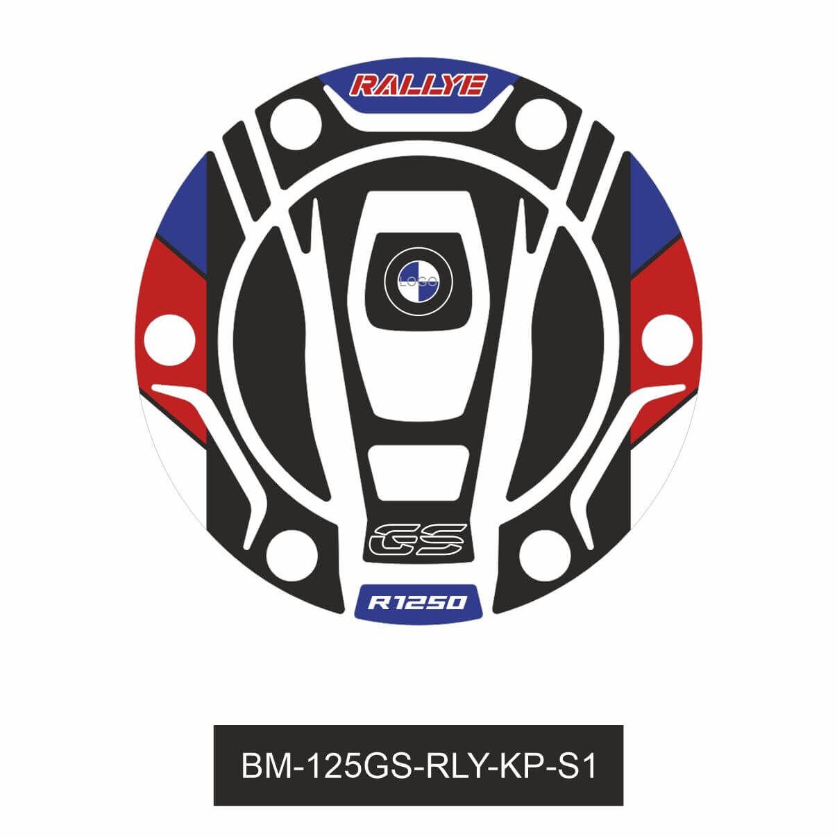R1250GS ADV Rallye (Mavi&Siyah) Depo Kapağı 1