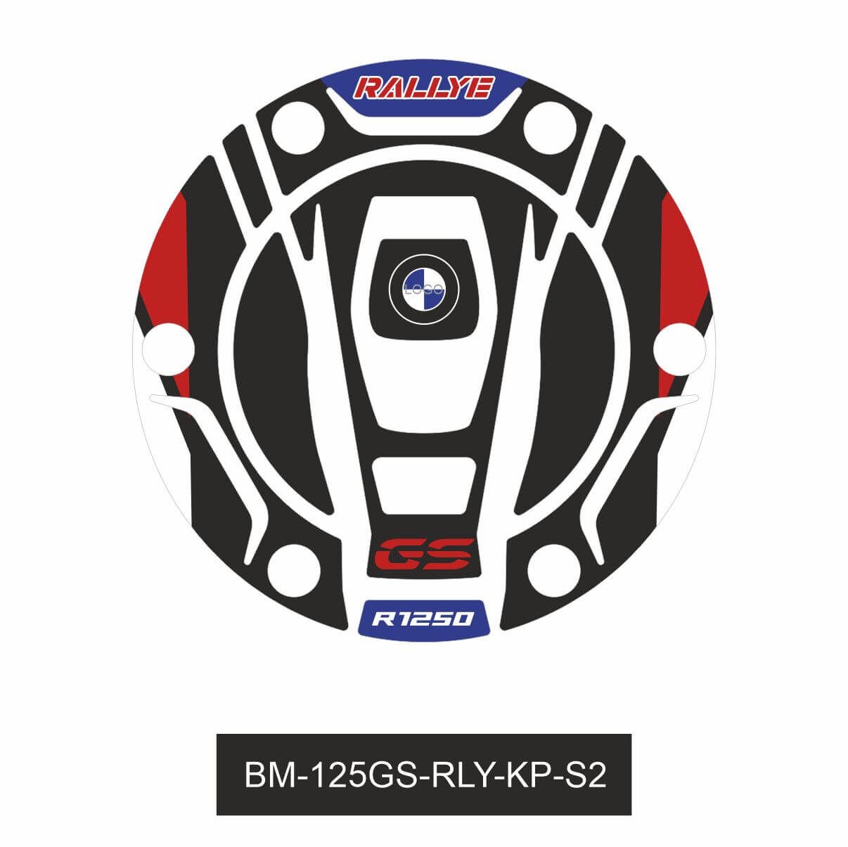 R1250GS ADV Rallye (Mavi&Siyah) Depo Kapağı 2