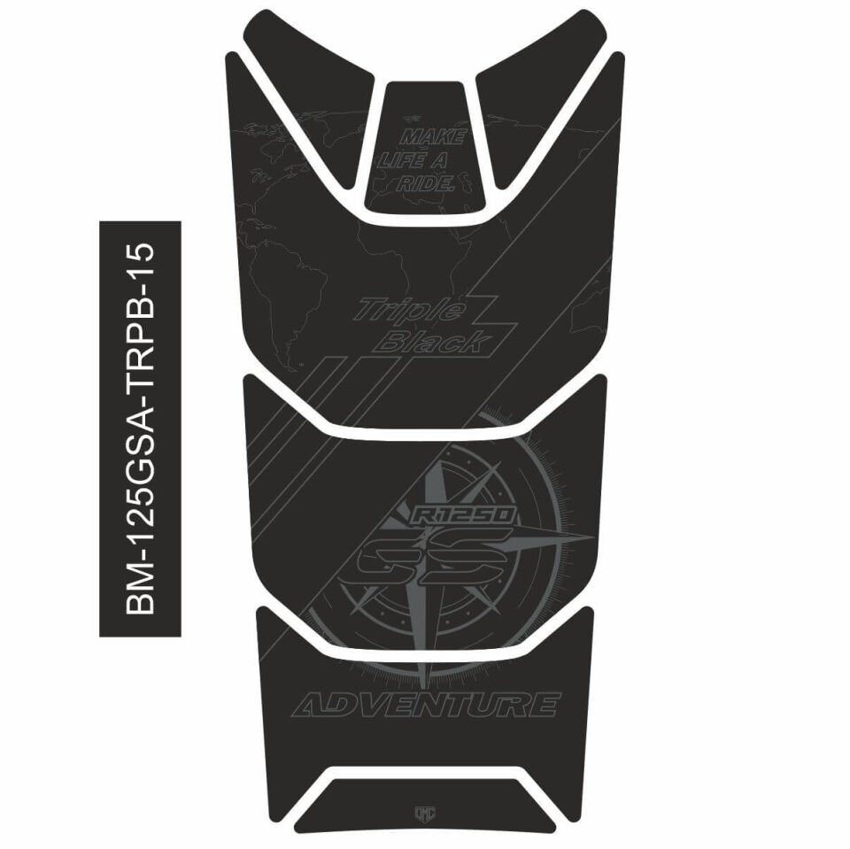R1250GS ADV Triple Black Tankpad 15