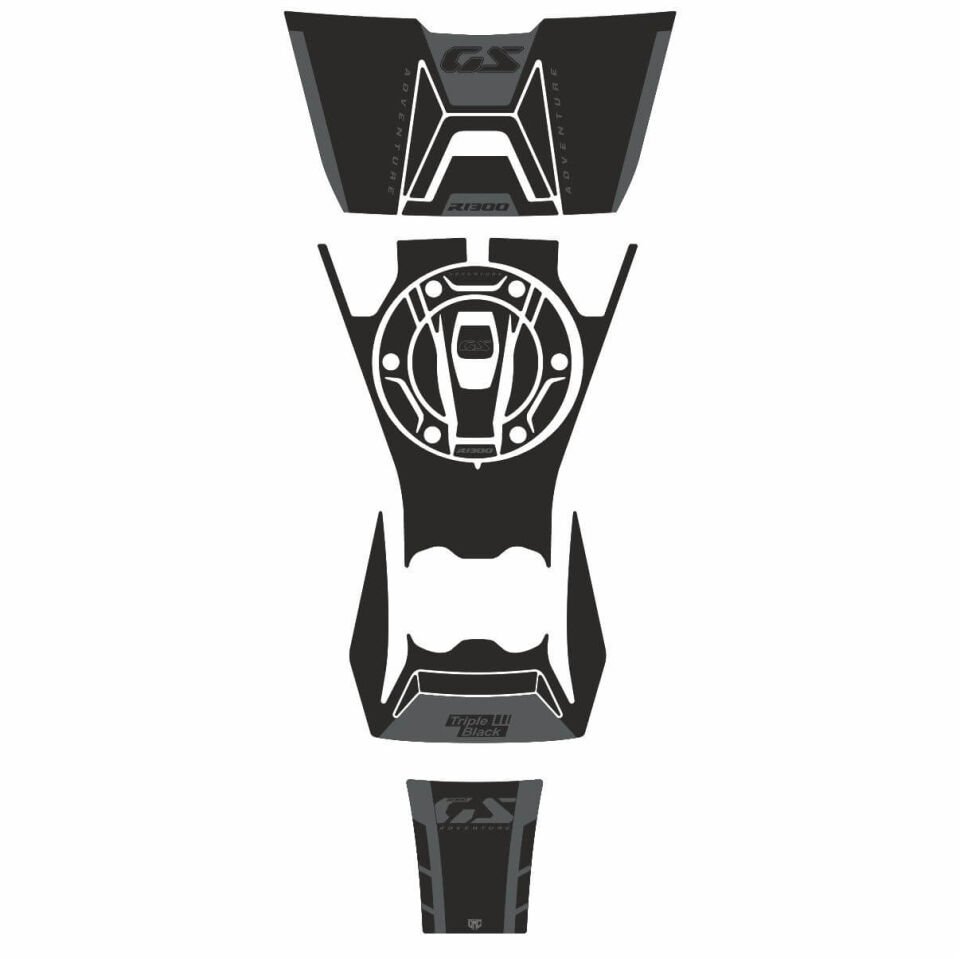 R1300GS ADV Triple Black Tankpad Set Model 2 Parça 2