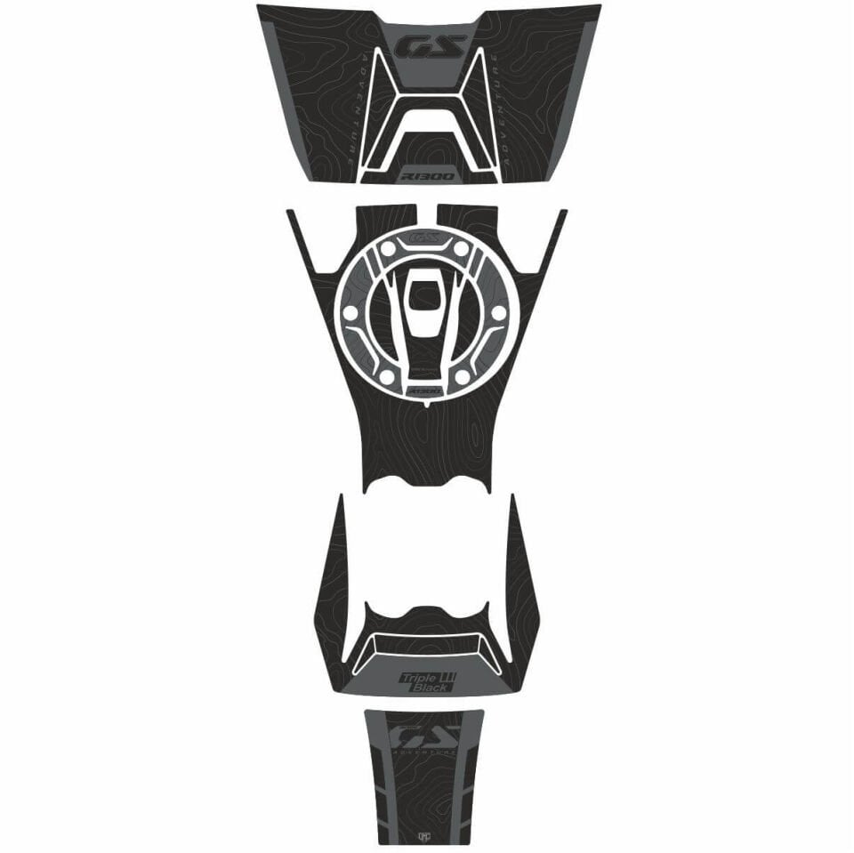 R1300GS ADV Triple Black Tankpad Set Model 1 Parça 2