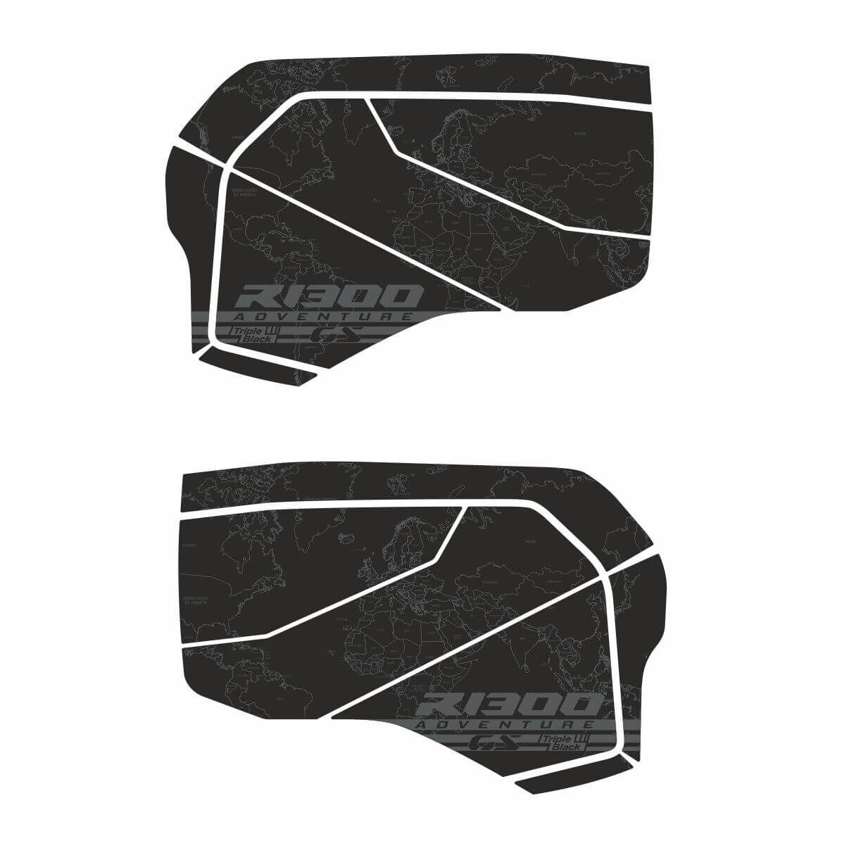 R1300GS ADV Triple Black Tankpad Set Model 3 Parça 1
