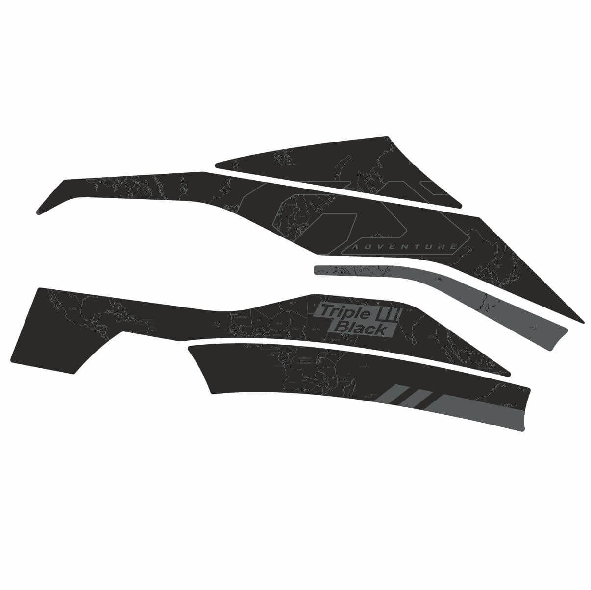 R1300GS ADV Triple Black Tankpad Set Model 3 Parça 3