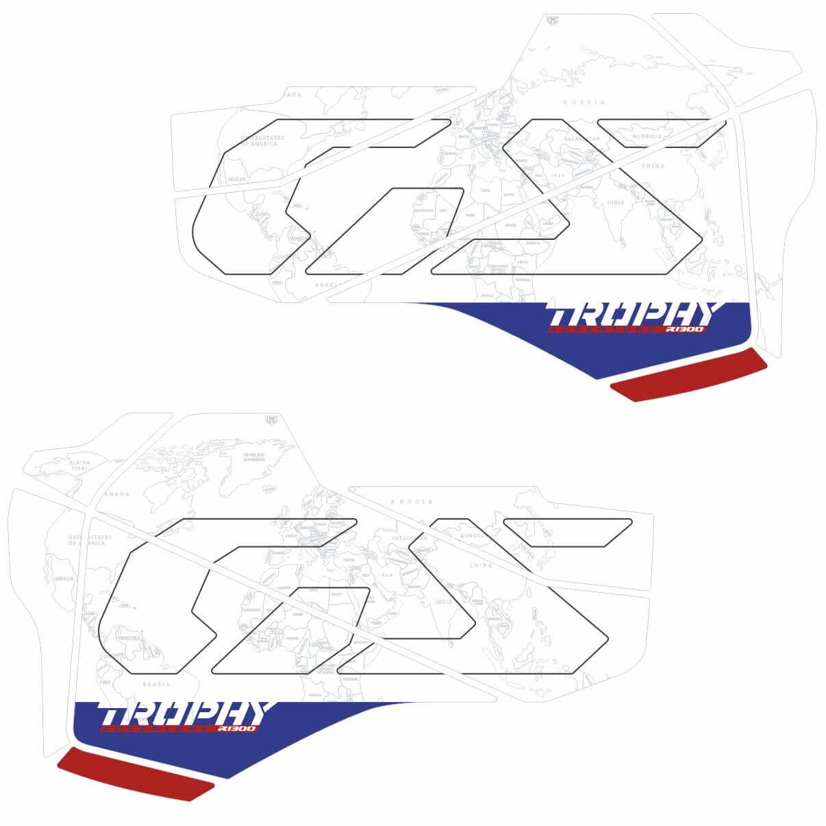 R1300GS ADV Trophy Tankpad Set Parça 1