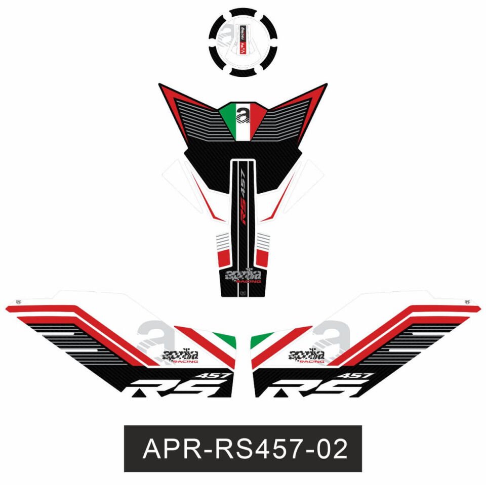 Aprilia RS 457 Tankpad Set 2