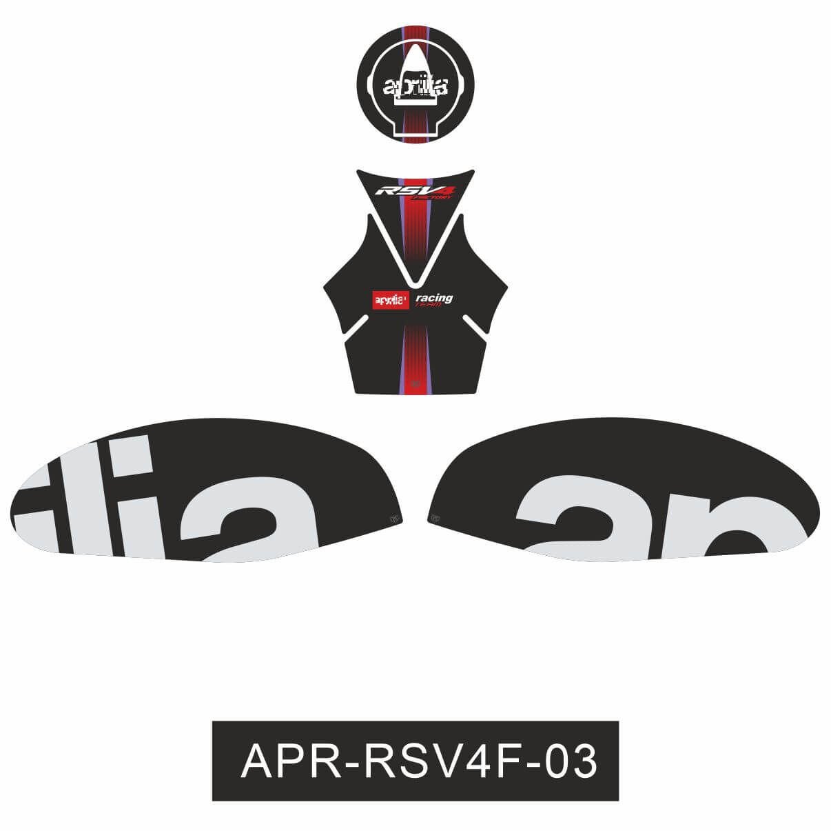 Aprilia RSV4 Factory Tankpad Set 3