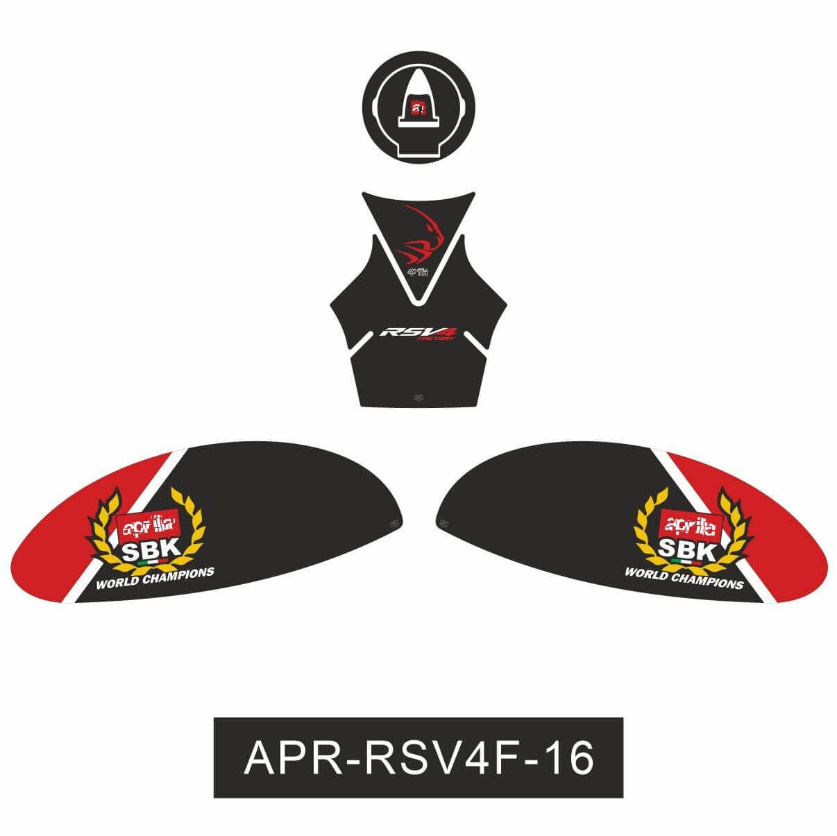 Aprilia RSV4 Factory Tankpad Set 1