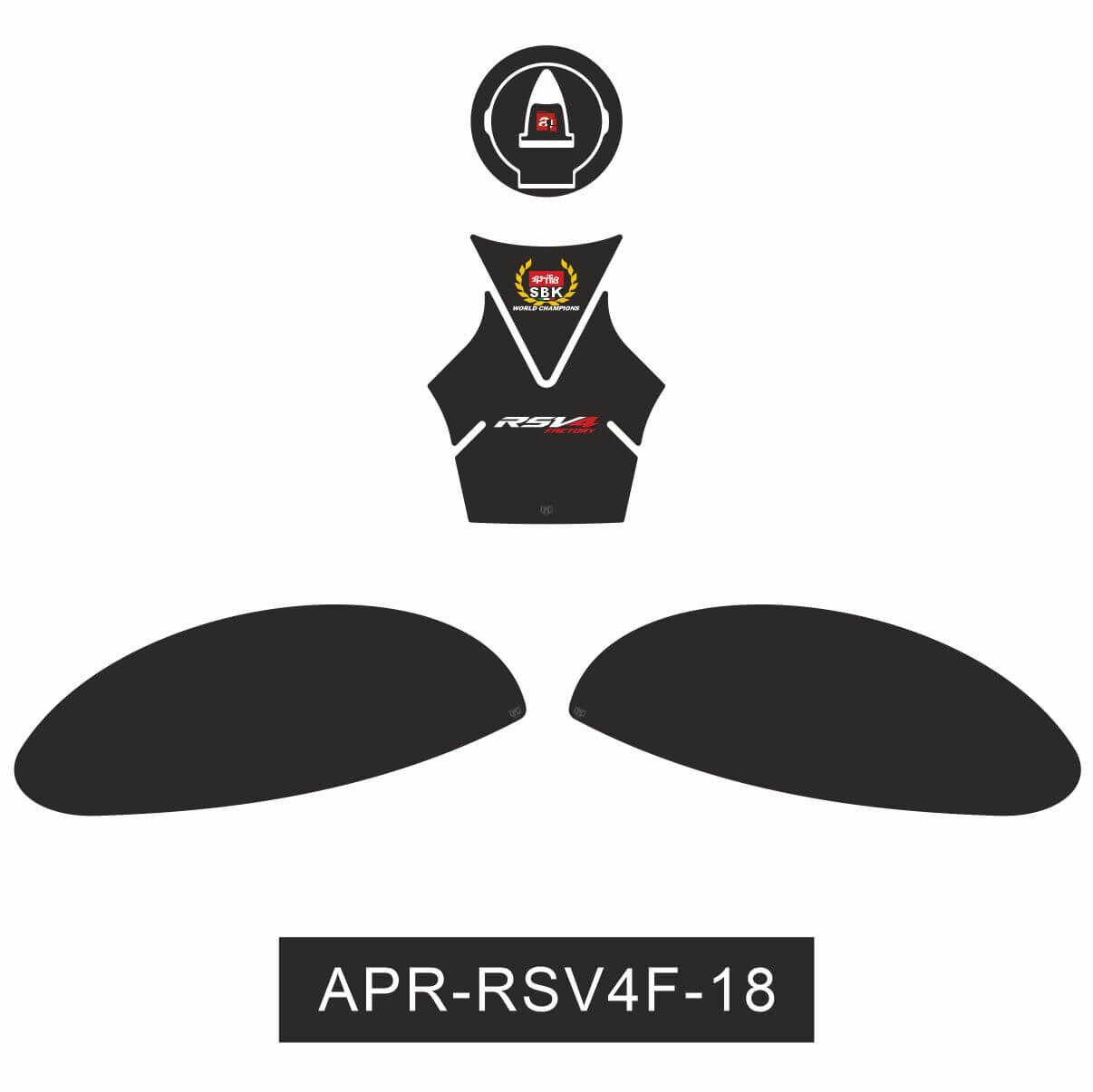Aprilia RSV4 Factory Tankpad Set 3