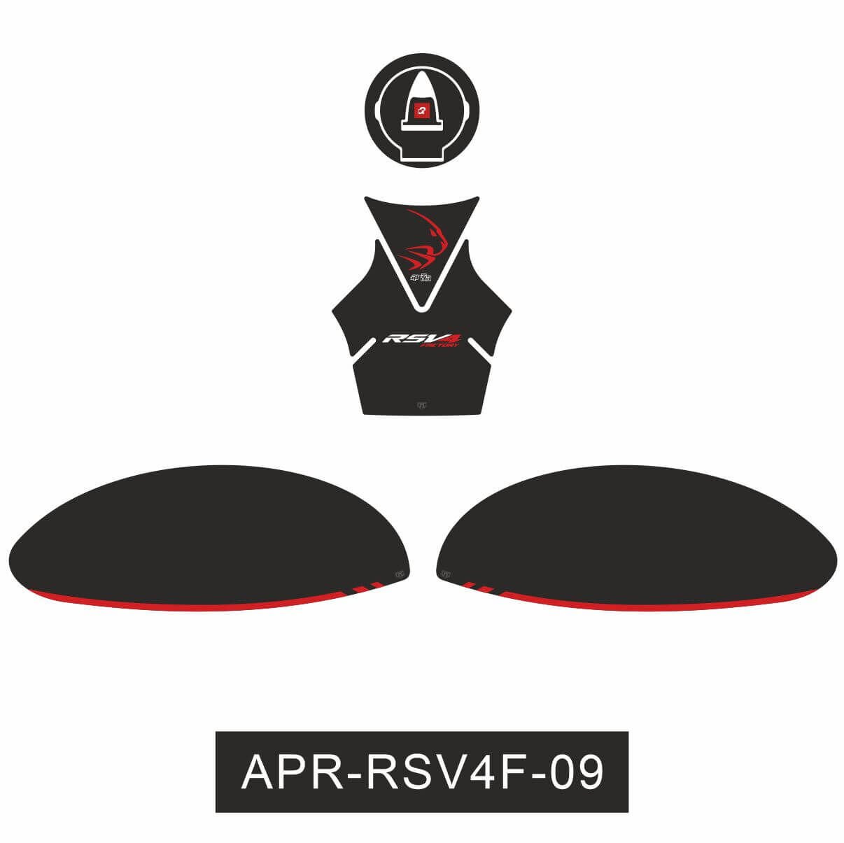 Aprilia RSV4 Factory Tankpad Set 4