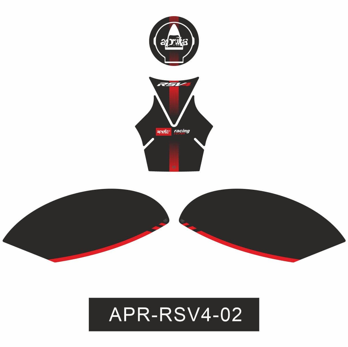Aprilia RSV4 Tankpad Set 2