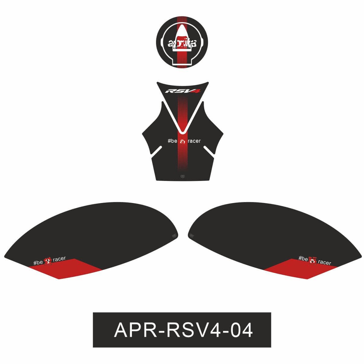 Aprilia RSV4 Tankpad Set 4