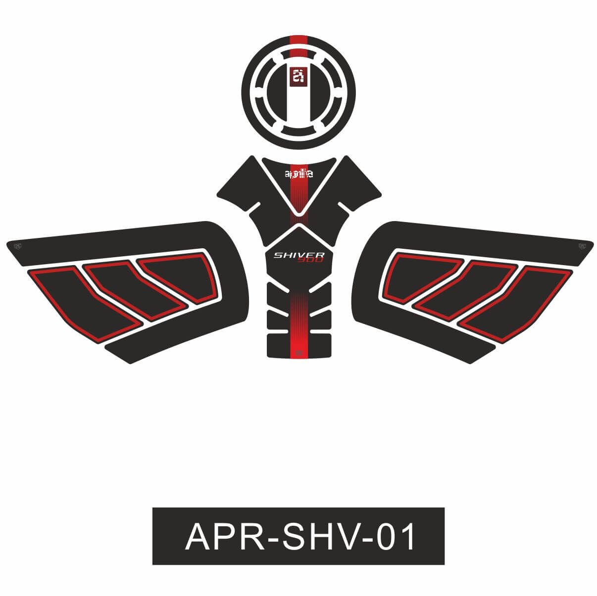 Aprilia Shiver 900 Tankpad Seti 1