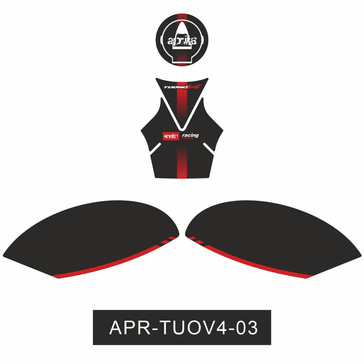 Aprilia Tuono V4 Tankpad Set 2