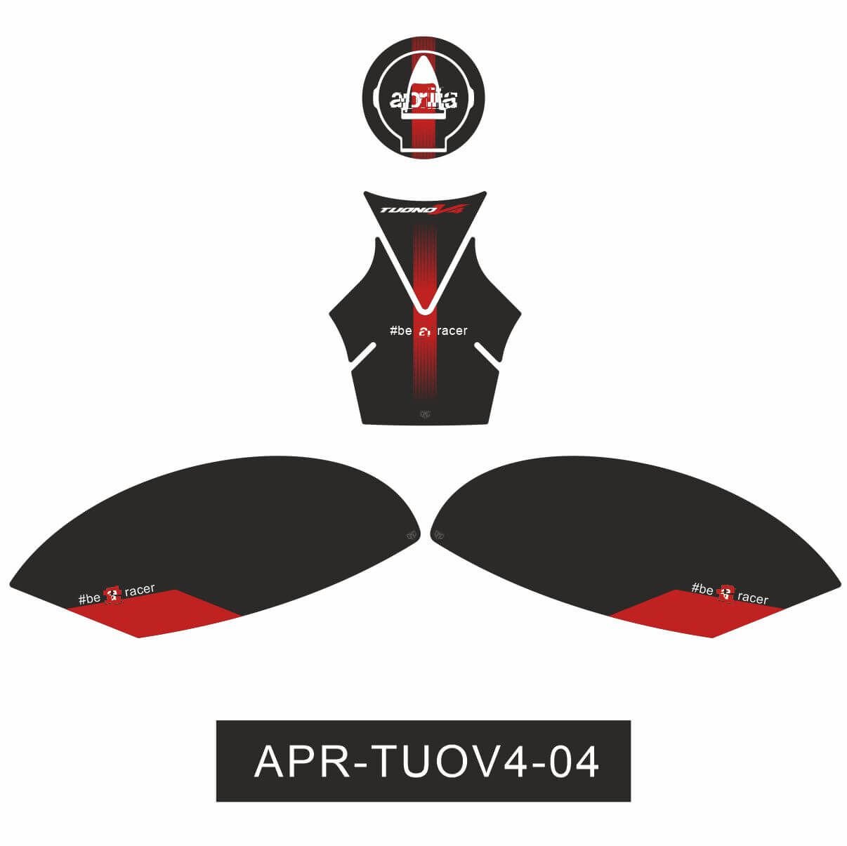 Aprilia Tuono V4 Tankpad Set 3