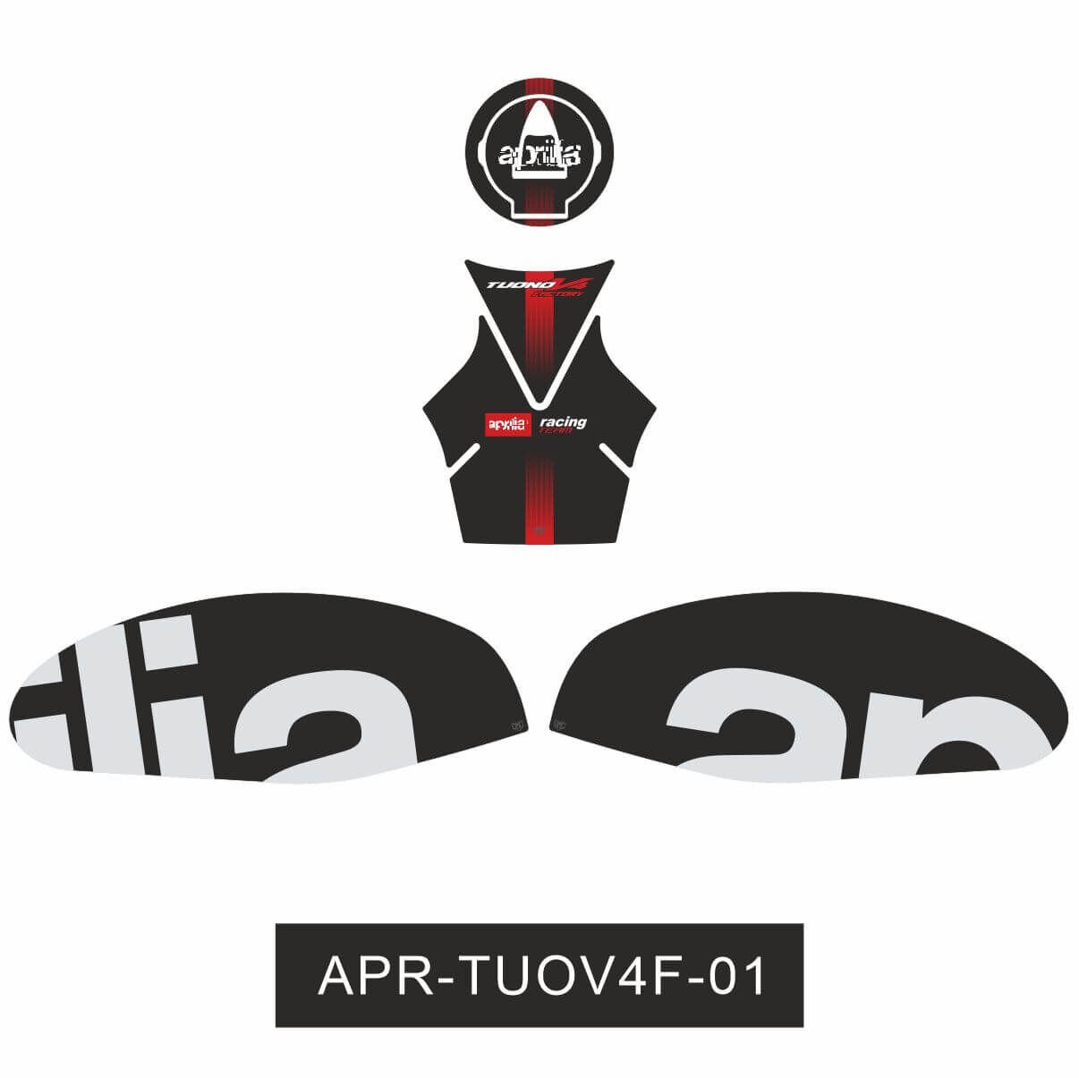 Aprilia Tuono V4 Factory Tankpad Set 1