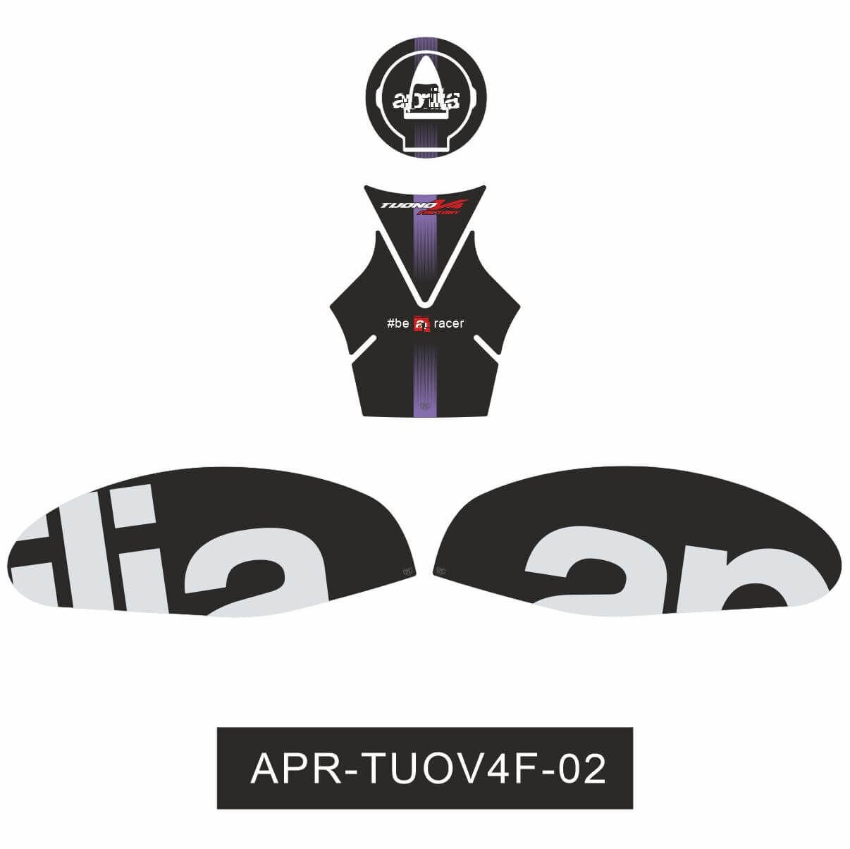 Aprilia Tuono V4 Factory Tankpad Set 2