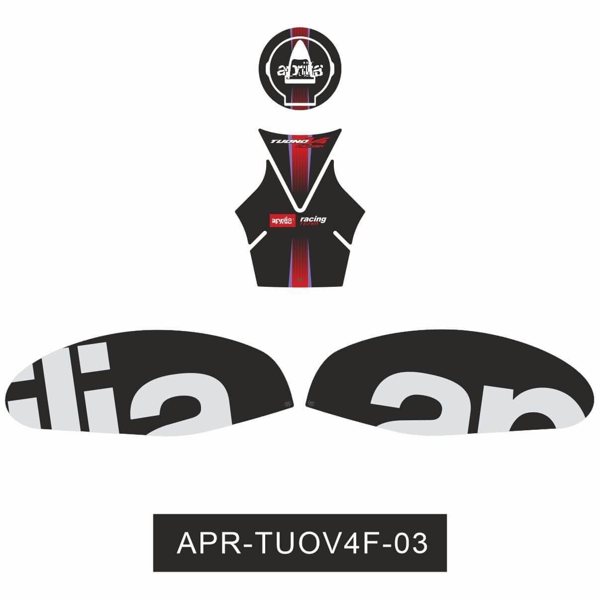Aprilia Tuono V4 Factory Tankpad Set 3