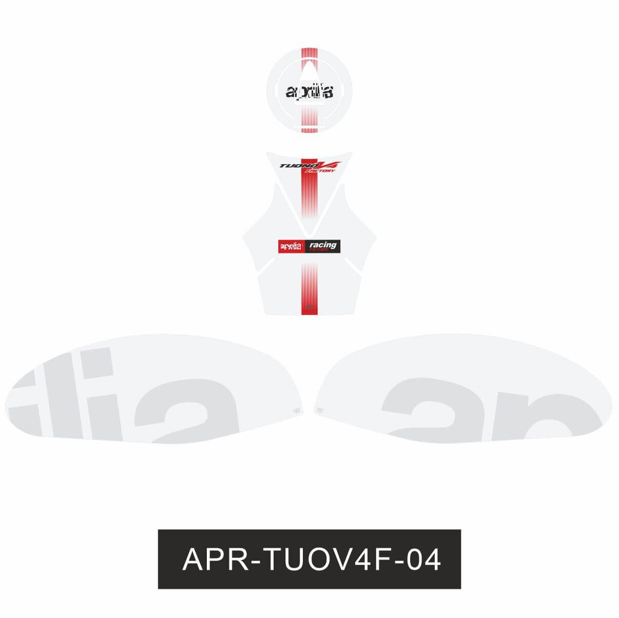 Aprilia Tuono V4 Factory Tankpad Set 1