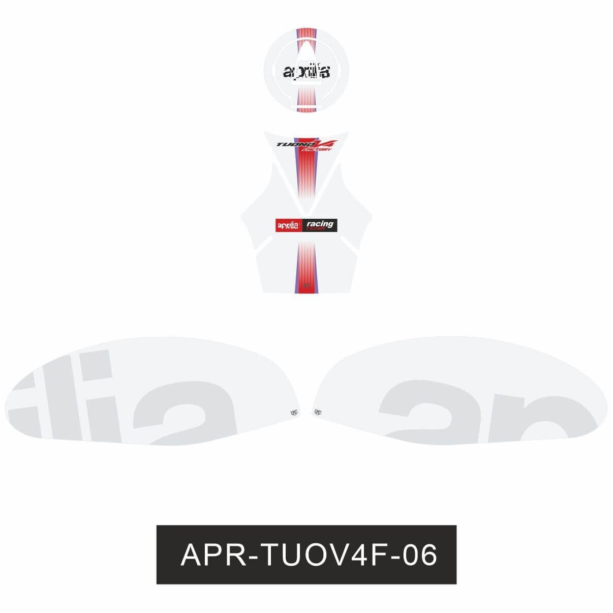 Aprilia Tuono V4 Factory Tankpad Set 3