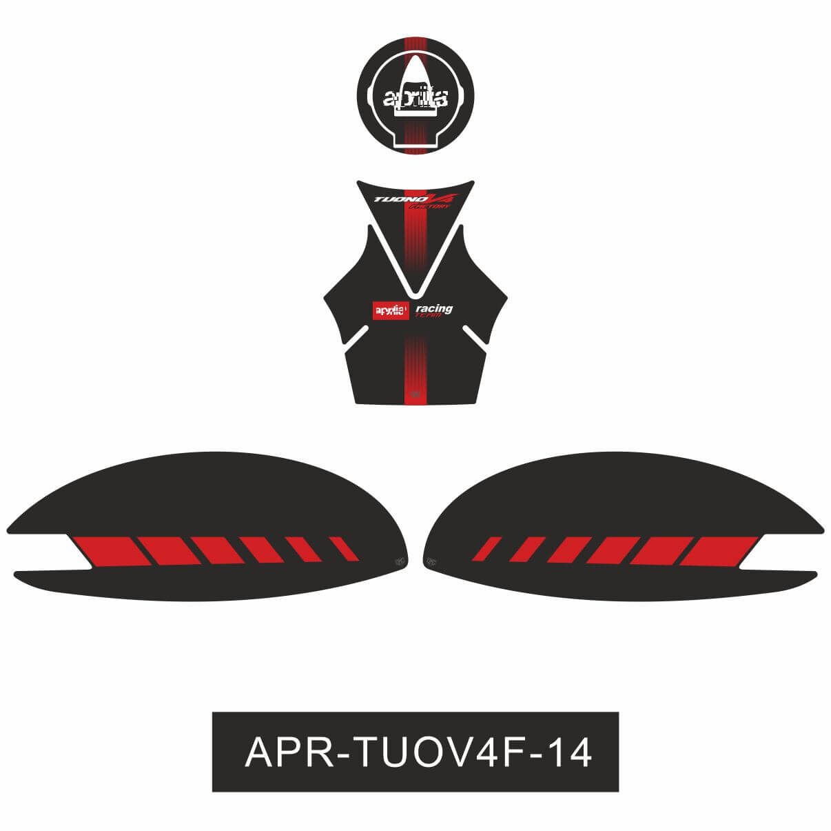 Aprilia Tuono V4 Factory Tankpad Set 1