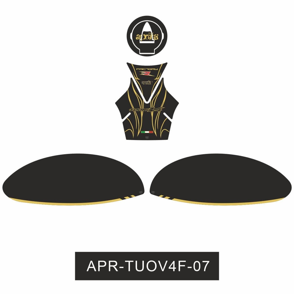 Aprilia Tuono V4 Factory Tankpad Set 1