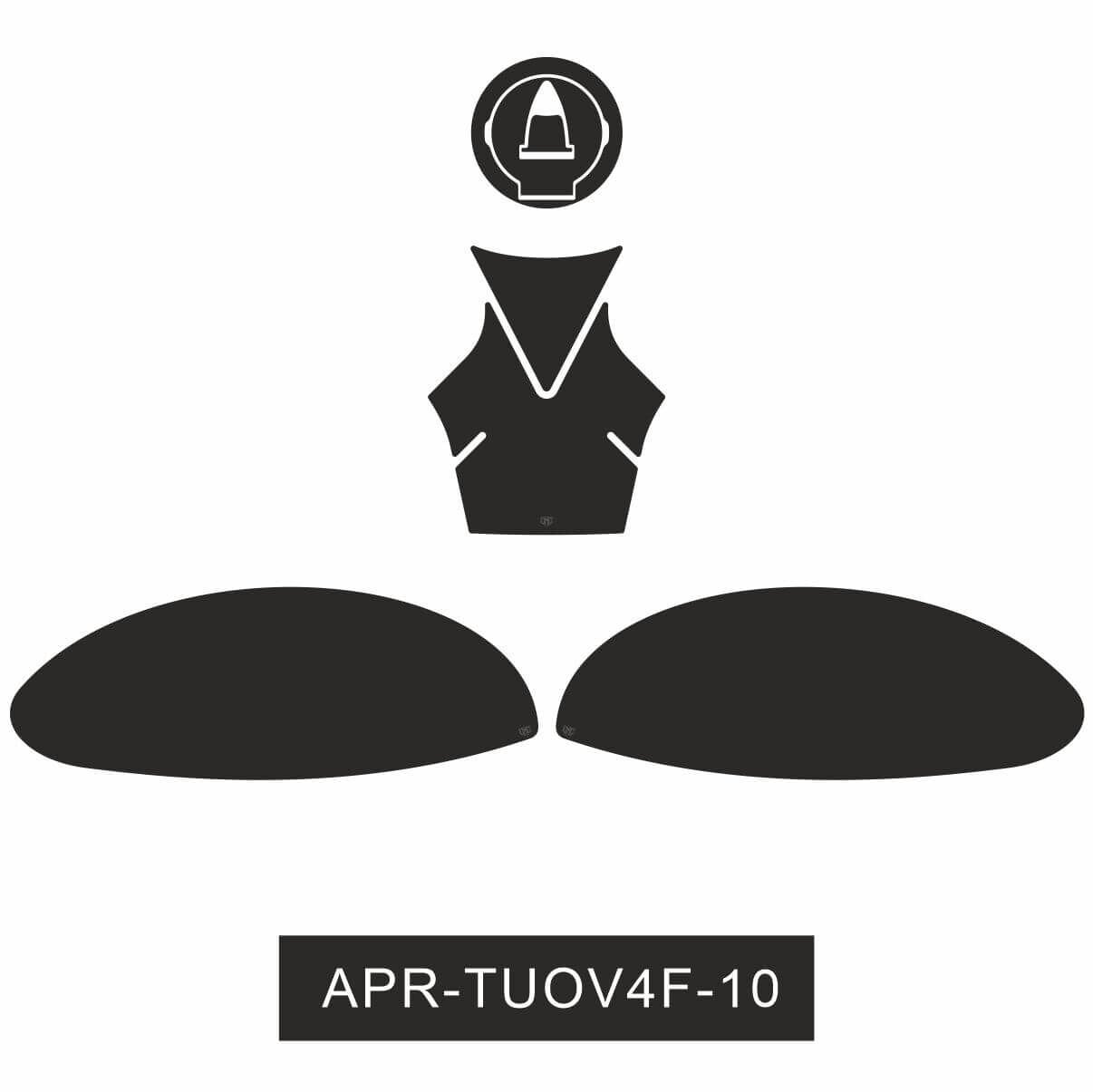 Aprilia Tuono V4 Factory Tankpad Set 3