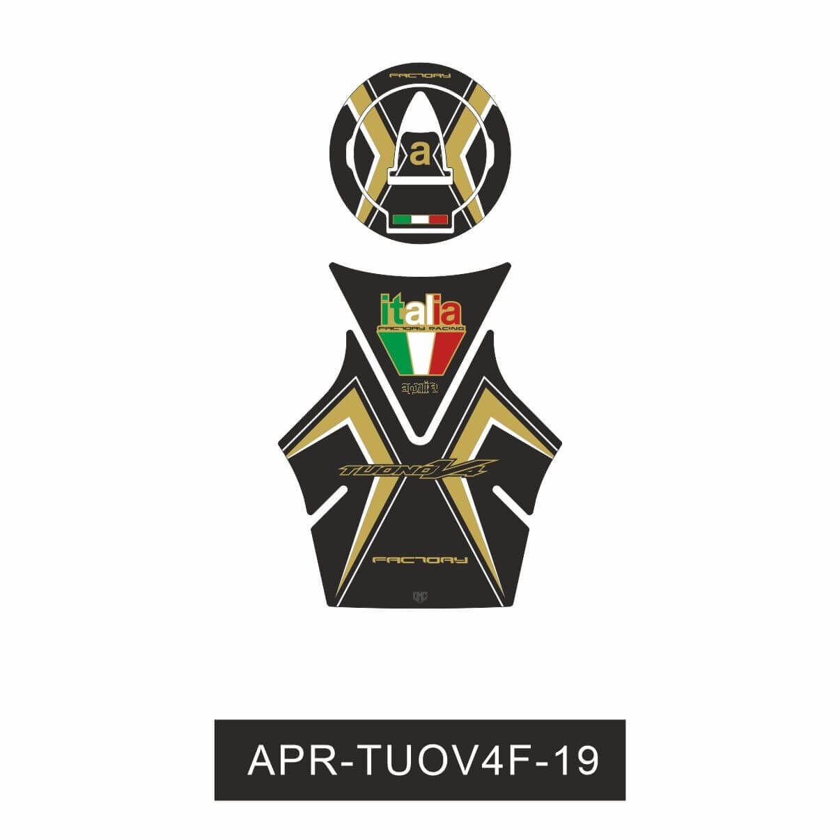 Aprilia Tuono V4 Factory Tankpad + Depopad 1