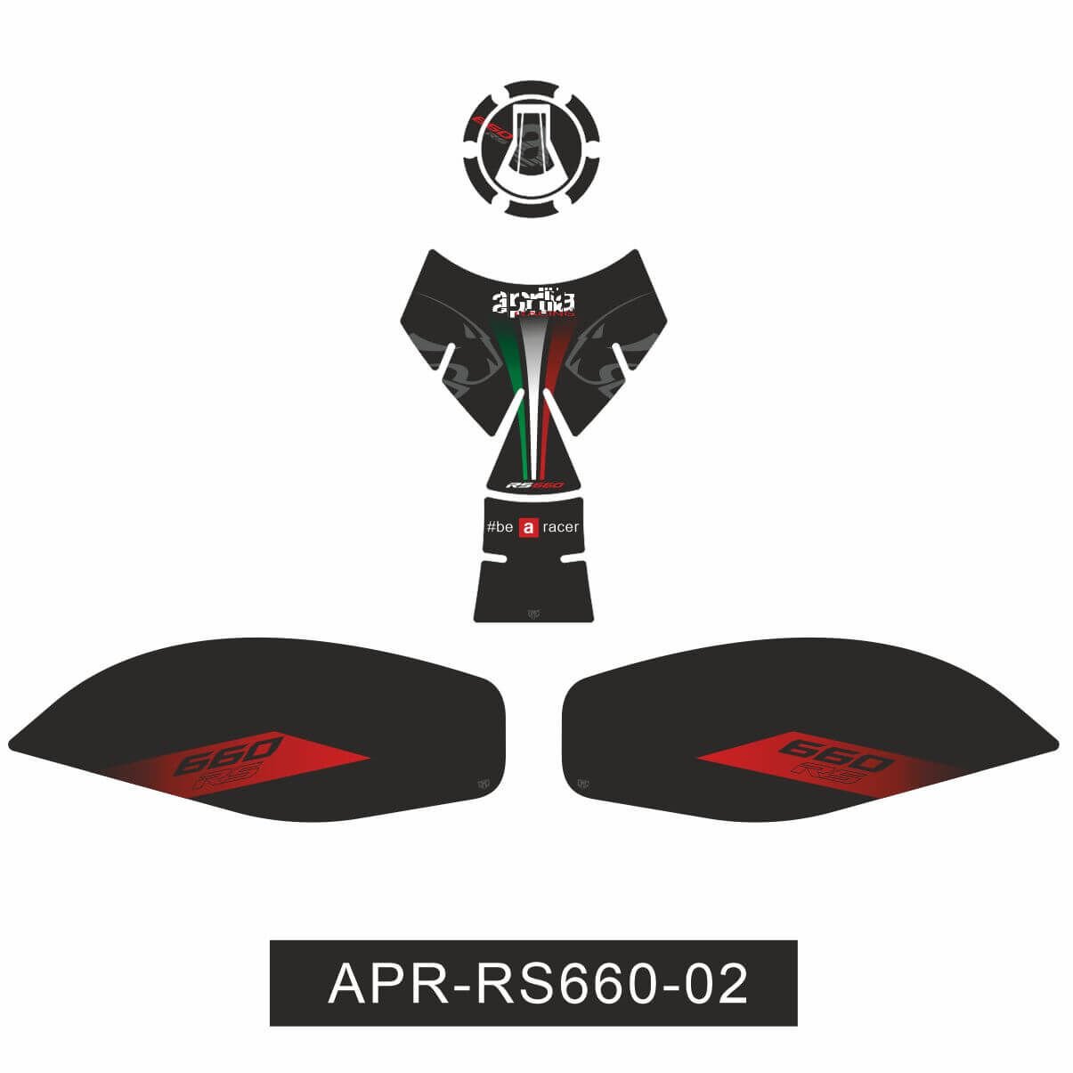 Aprilia RS660 Tankpad Set 2