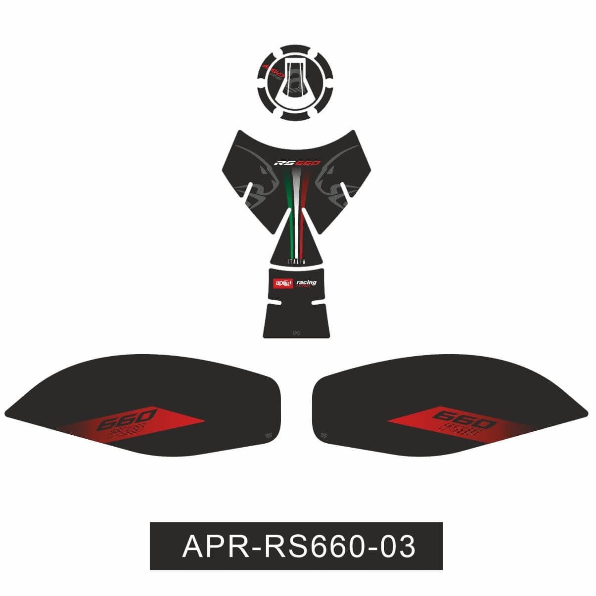Aprilia RS660 Tankpad Set 3