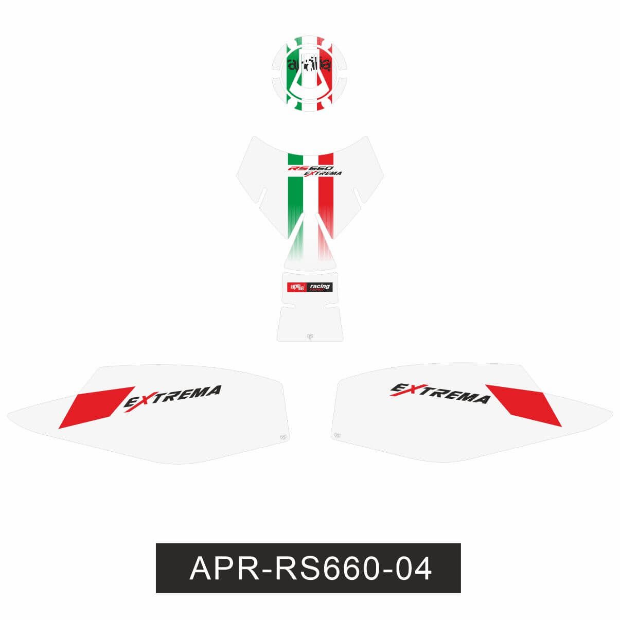 Aprilia RS660 Extrema Tankpad Set 1