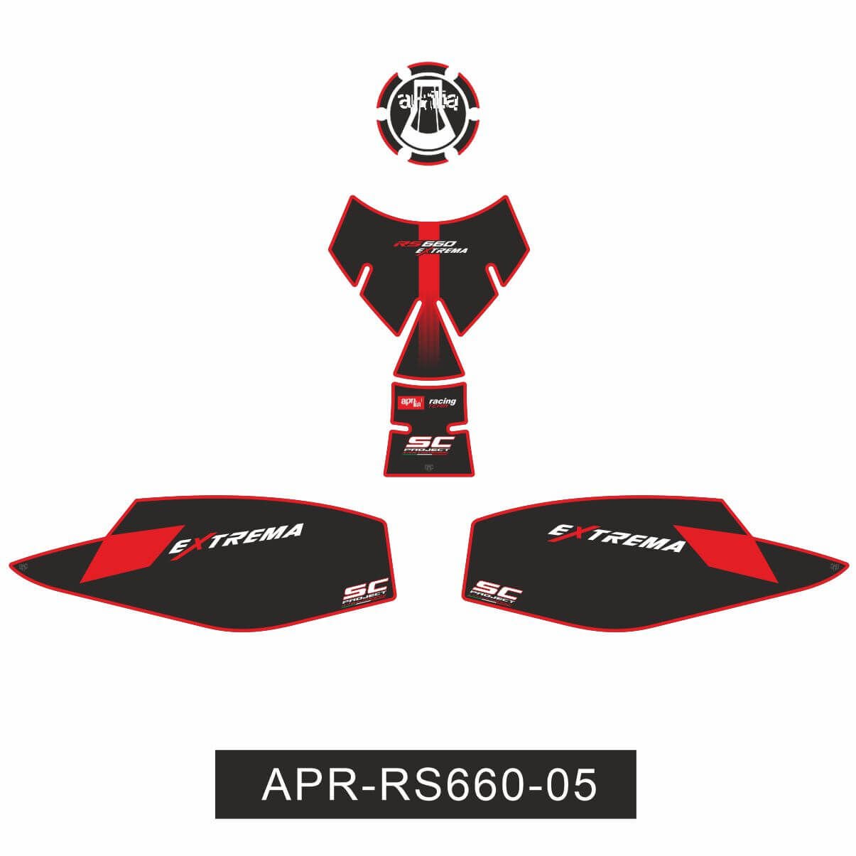 Aprilia RS660 Extrema Tankpad Set 2