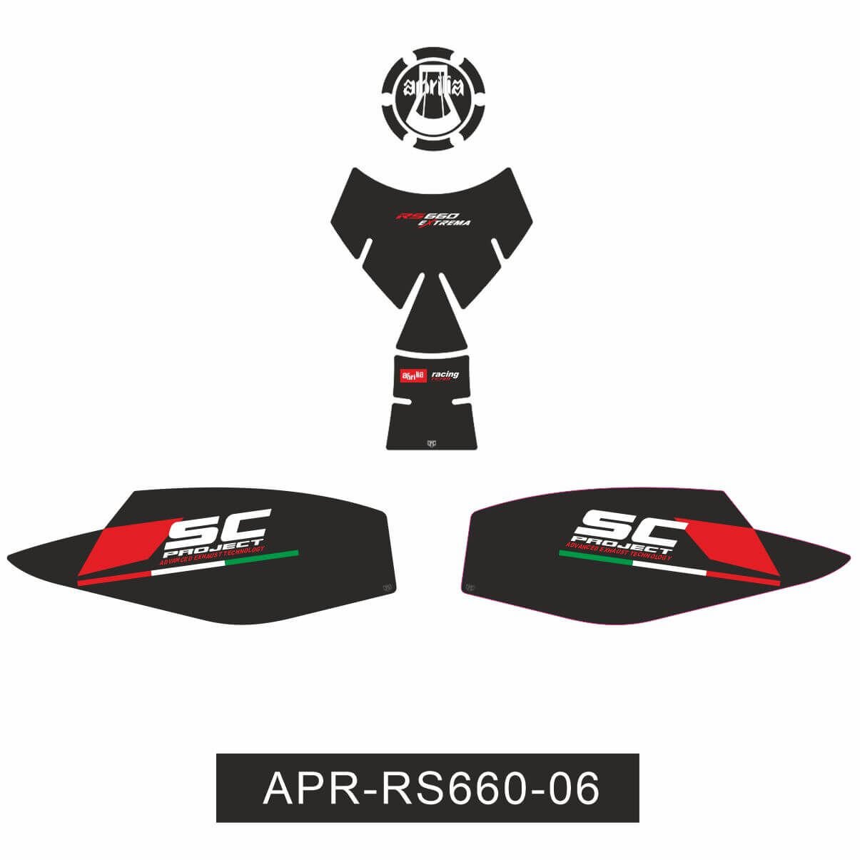 Aprilia RS660 Extrema Tankpad Set 3
