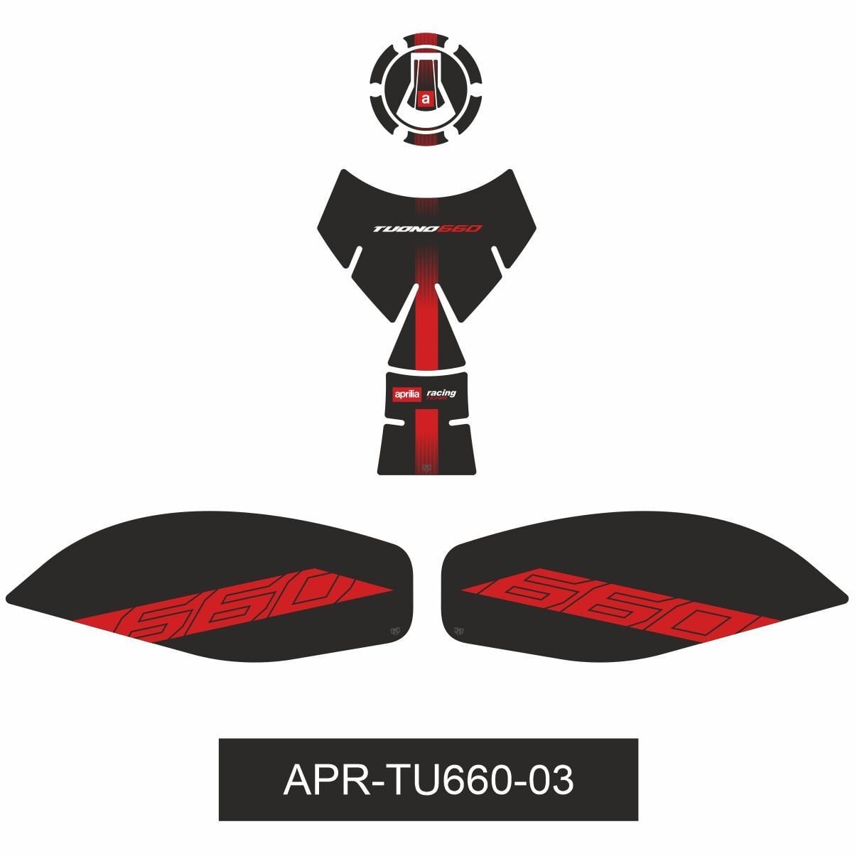 Aprilia Tuono 660 Tankpad Set 3