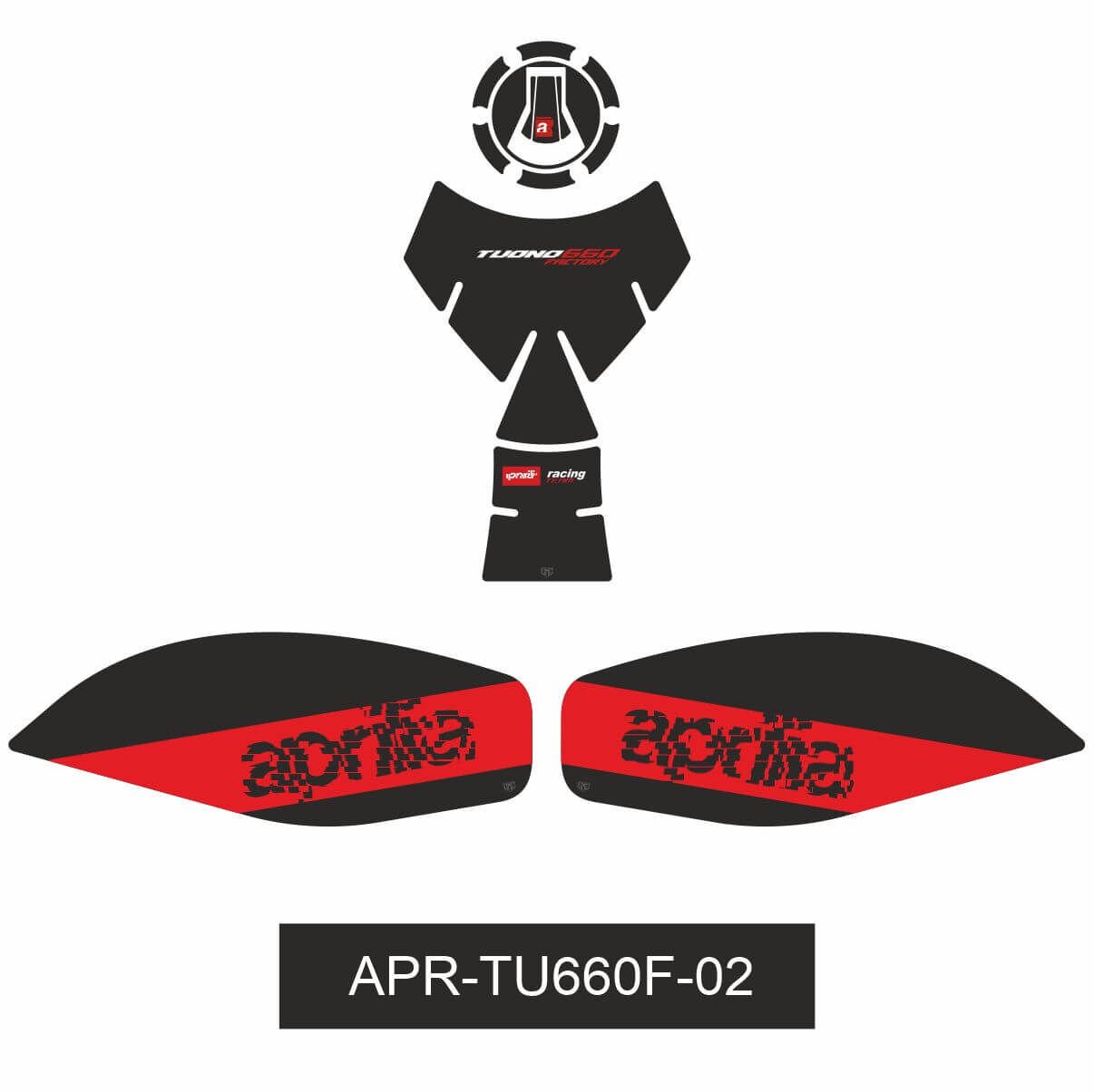 Aprilia Tuono 660 Factory Tankpad Set 2