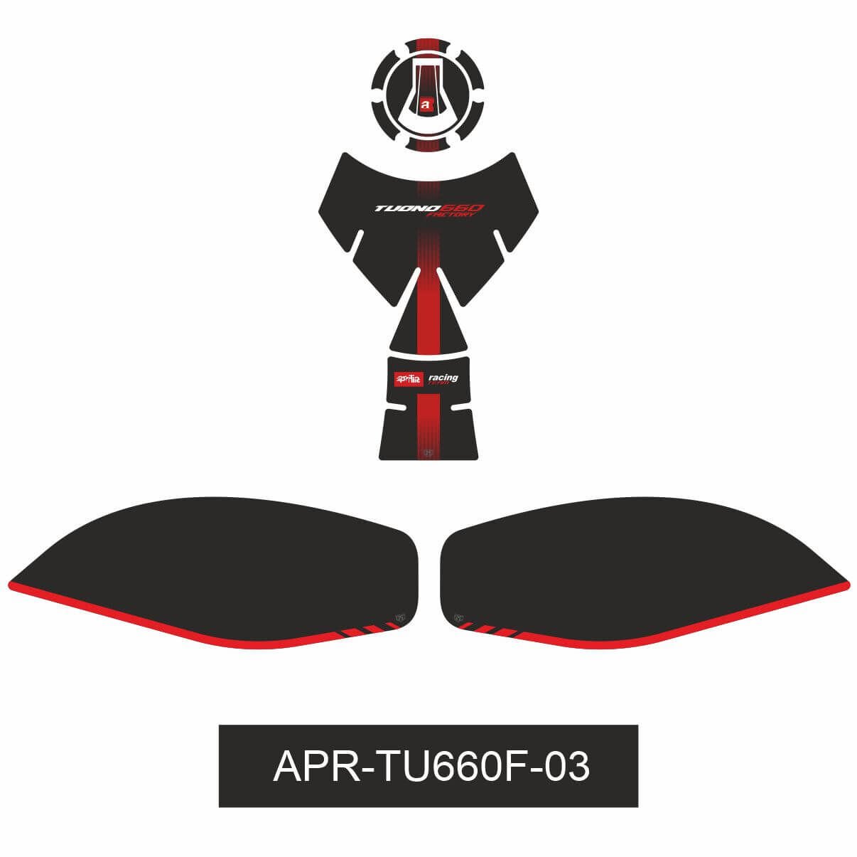 Aprilia Tuono 660 Factory Tankpad Set 3