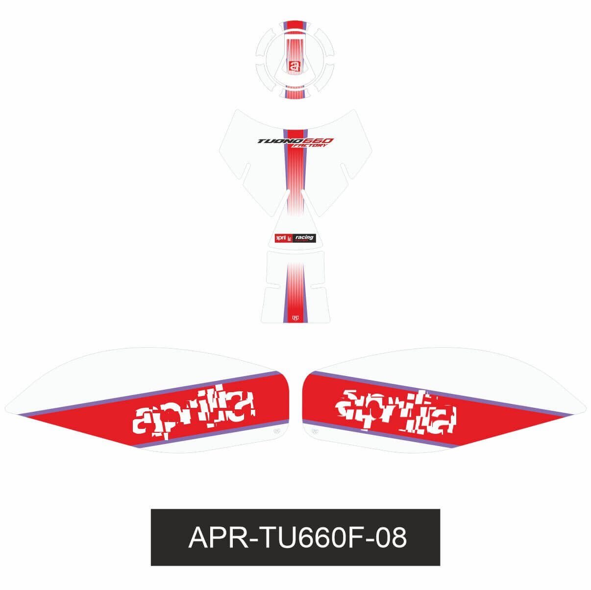 Aprilia Tuono 660 Factory Tankpad Set 1