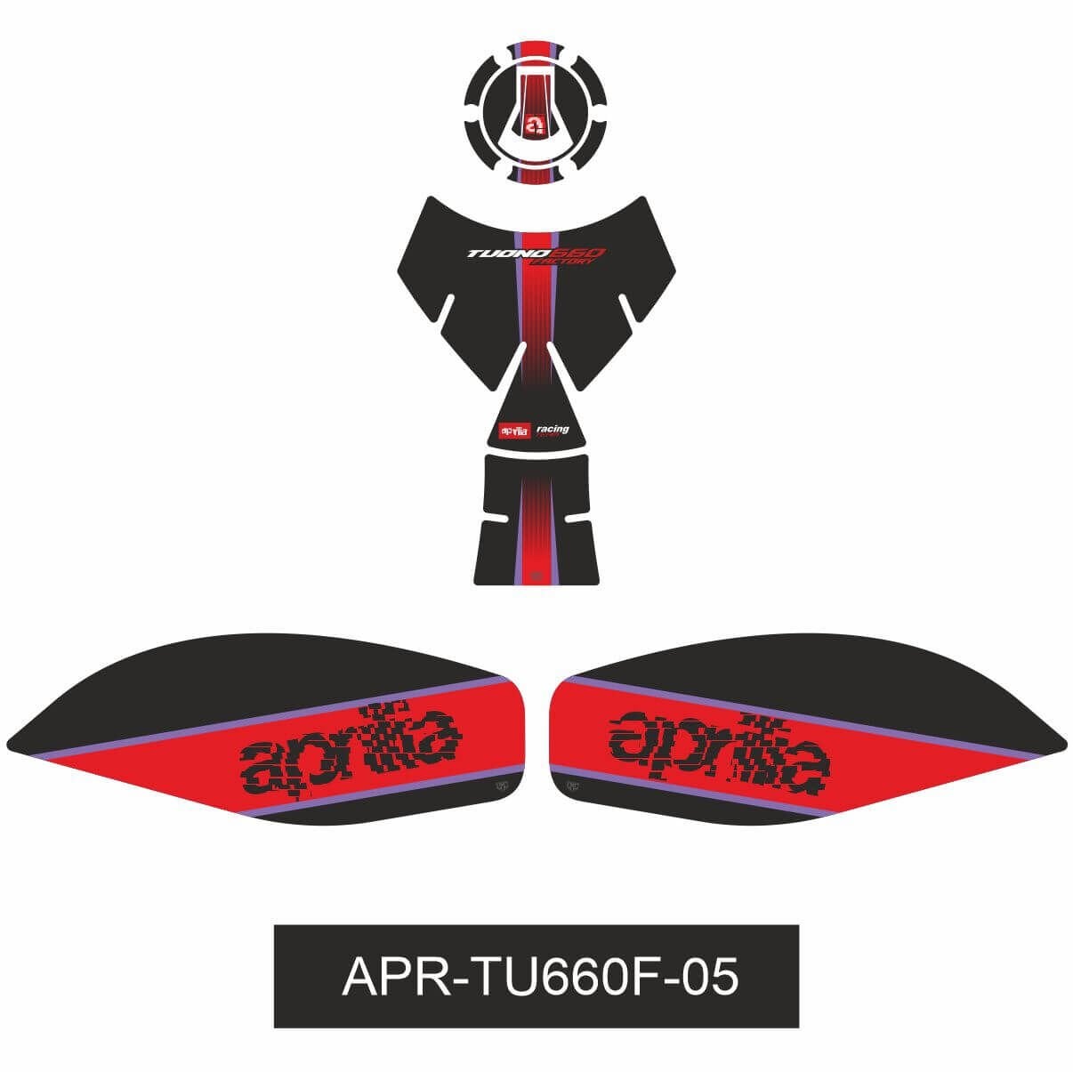 Aprilia Tuono 660 Factory Tankpad Set 1